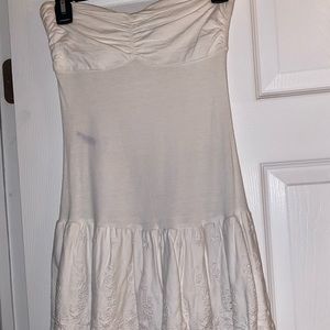 Express white strapless dress size XS